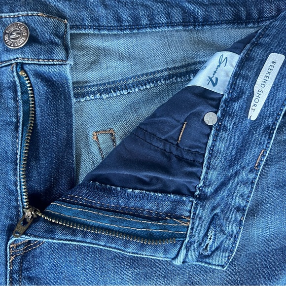 Seven 7 Bundle Weekend Short denim shorts 12 light wash mid-rise‎ casual summer - Picture 11 of 14